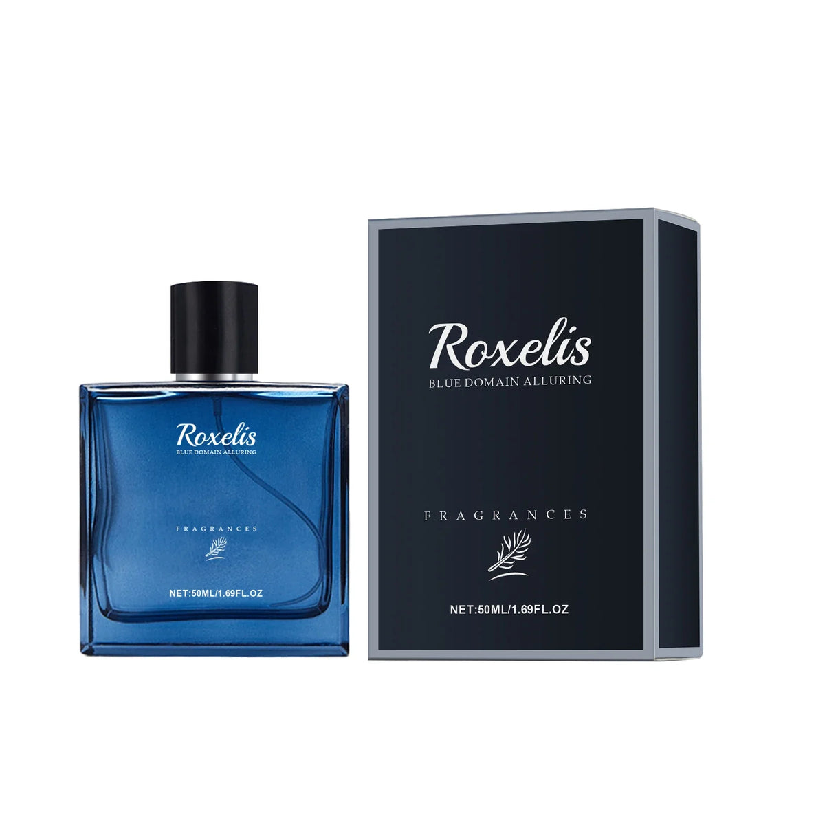 Roxelis 50ml Charmig Cologne Perfume Spray Men's Blue Domain Fragrance Lasting Scent Pheromone Flirting Romantic Dating Perfume
