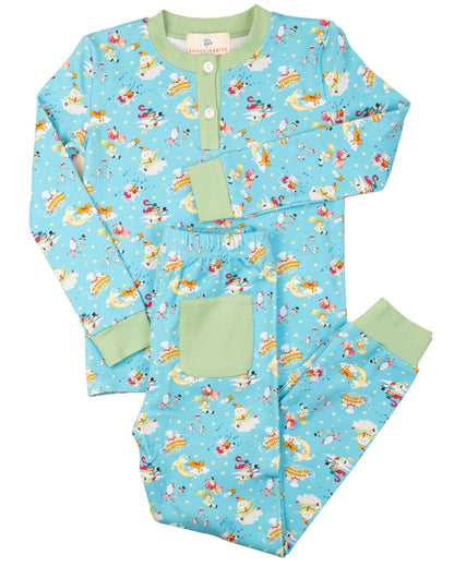 Bedtime Stories Knit Pajama Set full view