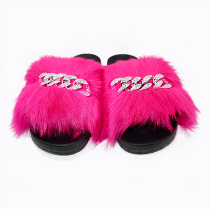 Slippers pink cozy fuzzy footwear